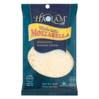 Haolam Whole Milk Mozzarella Shredded Natural Cheese, 8 oz