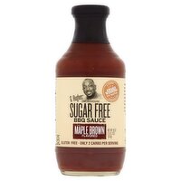 G Hughes Smokehouse Sugar Free Maple Brown Flavored BBQ Sauce, 18 oz, 18 Ounce