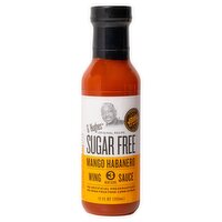 G Hughes Sugar Free Mango Habanero Wing Sauce, 12 fl oz