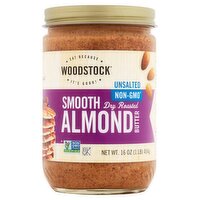 Woodstock Unsalted Smooth Dry Roasted Almond Butter, 16 oz