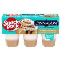 Snack Pack Cinnabon Pudding, 3.25 oz, 6 count, 19.5 Ounce