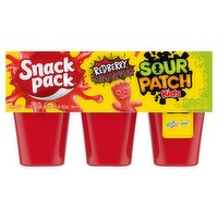 Snack Pack Sour Patch Kids Redberry Juicy Gels, 3.25 oz, 6 count