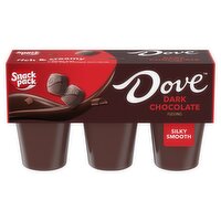 Snack Pack Dove Dark Chocolate Pudding, 3.25 oz, 6 count