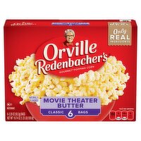 Orville Redenbacher's Movie Theater Butter Gourmet Popping Corn, 3.29 oz, 6 count