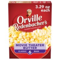 Orville Redenbacher's Movie Theater Butter Gourmet Popping Corn, 3.29 oz, 6 count