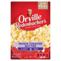 Orville Redenbacher's Movie Theater Butter Gourmet Popping Corn, 3.29 oz, 3 count