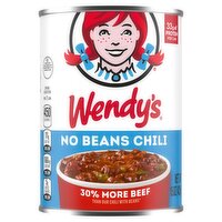 Wendy's No Beans Chili, 15 oz, 15 Ounce