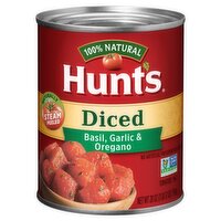 Hunts Hunt's Basil, Garlic & Oregano Diced Tomatoes, 28 oz, 28 Ounce 