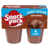 Snack Pack Sugar Free Chocolate Pudding, 3.25 oz, 4 count
