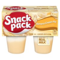 Snack Pack Banana Cream Pie Pudding, 3.25 oz, 4 count, 13 Ounce