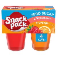 Snack Pack Zero Sugar Low Calorie Juicy Gels, 3.25 oz, 4 count, 13 Ounce