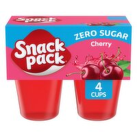 Snack Pack Zero Sugar Cherry Low Calorie Juicy Gels, 3.25 oz, 4 count