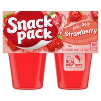 Snack Pack Strawberry Juicy Gels, 3.25 oz, 4 count