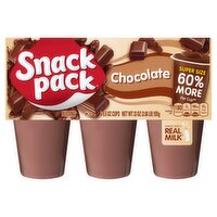 Snack Pack Chocolate Pudding Super Size, 5.5 oz, 6 count, 33 Ounce