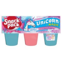 Snack Pack Unicorn Magic Pudding, 3.25 oz, 6 count, 19.5 Ounce