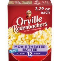 Orville Redenbacher's Movie Theater Butter Gourmet Popping Corn Value Size, 3.29 oz, 12 count