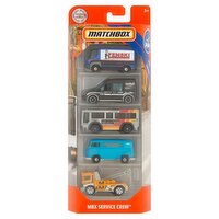 Matchbox MBX Service Crew Toys, 3+, 5 count