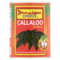 Jamaican Choice Callaloo in Brine, 19 oz, 19 Ounce