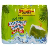 Jamaican Choice 100% Pure Coconut Water, 10.48 fl oz, 6 count