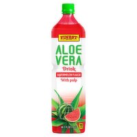 Finest Brand Aloe Vera Watermelon Flavor with Pulp Drink, 50.7 fl oz