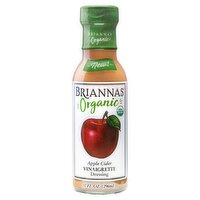 Briannas Organic Apple Cider Vinaigrette Dressing, 10 fl oz