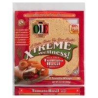 Olé Mexican Foods Xtreme Wellness! Tomato Basil Tortilla Wraps, 8 count, 12.7 oz