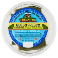 Tropical Salvadoreño Fresh Cheese in Banana Leaf, 12 oz