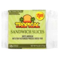 Tropical White American Sandwich Slices, 16 count, 9.6 oz