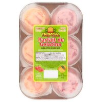 Tropical Strawberry Orange Gelatin Parfait, 3.25 oz, 6 count