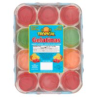 Tropical Assorted Gelatin Flavors, 3.5 oz, 12 count