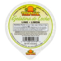 Tropical Lime Gelatina de Leche Gelatin, 8 oz