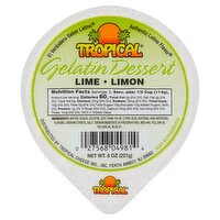 Tropical Lime Gelatin Dessert, 8 oz