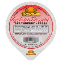 Tropical Strawberry Gelatin Dessert, 8 oz