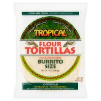 Tropical Burrito Size Flour Tortillas, 10 count, 14 oz