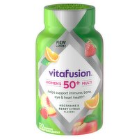 Vitafusion Women's 50+ Multi Nectarine & Berry Citrus Flavors Dietary Supplement, 120 count