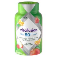 Vitafusion Apple & Citrus Berry Flavors Men's 50 + Multi Dietary Supplement, 120 count