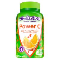 Vitafusion Power C Adult Vitamins Natural Orange Flavor Gummies, 150 count