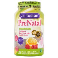 Vitafusion PreNatal Essential Multi Natural Raspberry Lemonade Flavor Gummies, 90 count