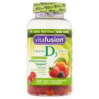 Vitafusion Adult Vitamins Vitamin D3 Gummies, 2000 IU, 150 count, 150 Each