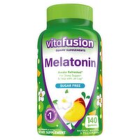 Vitafusion Melatonin Natural White Tea & Peach Flavors Sugar Free Dietary Supplement, 140 count