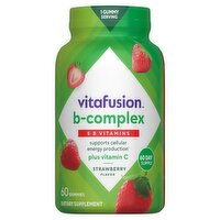 Vitafusion B-Complex 5 B Vitamins Strawberry Flavor Dietary Supplement, 60 Count