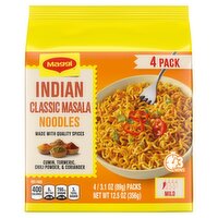 Maggi Indian Classic Masala Noodles, 3.1 oz, 4 count