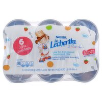 Nestlé La Lecherita Low Fat Sweetened Condensed Milk, 3.5 oz, 6 count