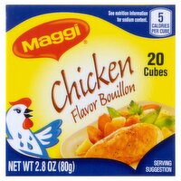 Maggi Chicken Flavor Bouillon, 20 count, 2.8 oz