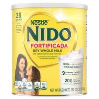 Nestlé Nido Fortificada Dry Whole Milk with Added Vitamins and Minerals, 28.2 oz