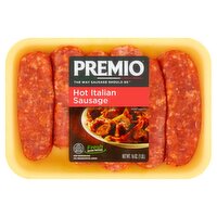 Premio Hot Italian Sausage, 6 count, 16 oz, 16 Ounce