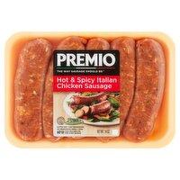 Premio Hot & Spicy Italian Chicken Sausage, 14 oz, 14 Ounce