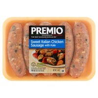 Premio Sweet Italian Chicken Sausage with Kale, 14 oz, 14 Ounce