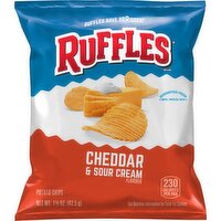 Ruffles Potato Chips Cheddar & Sour Cream Flavored 1 1/2 Oz