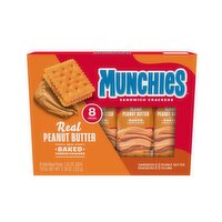 Munchies Sandwich Crackers Real Peanut Butter Baked Cheese 1.42 Oz, 8 Count